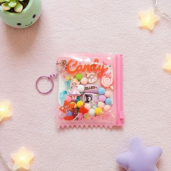 Accessories - Colorful Candy-Themed Key & Card Holder